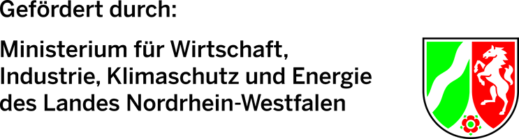 Gefördert durch: Ministerium für Wirtschaft, Industrie, Klimaschutz und Energie des Landes Nordrhein-Westfalen
